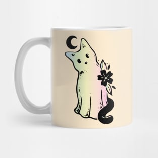 cute cat moon spirit Mug